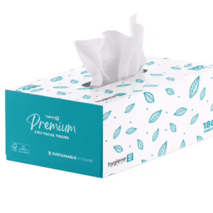 2632 Whisper Premium 2ply Facial Tissues (32 packs x 180 sheets)