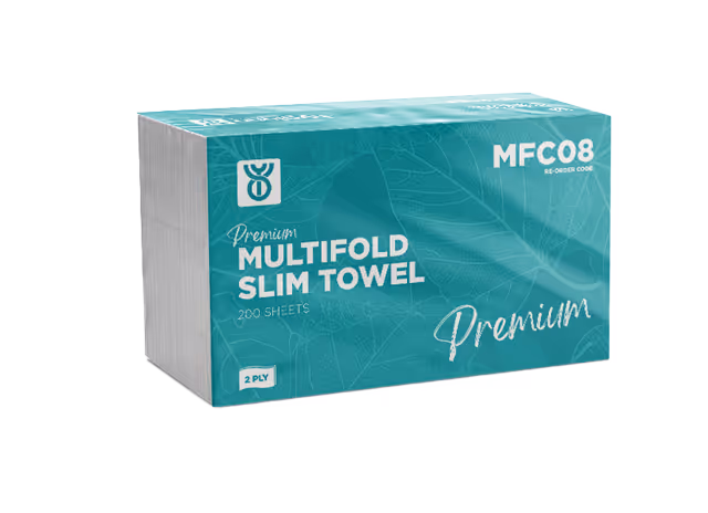HS Premium Multifold Slim Towel 2ply (3000 towels/case) (3888)
